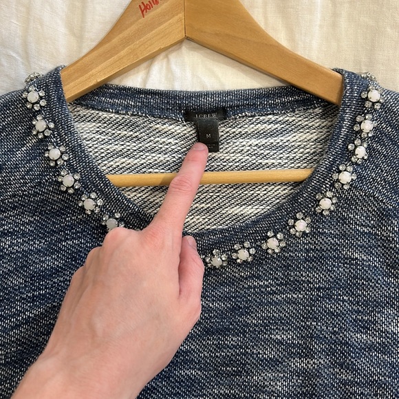 JCREW M Blue Sweater - Picture 2 of 2